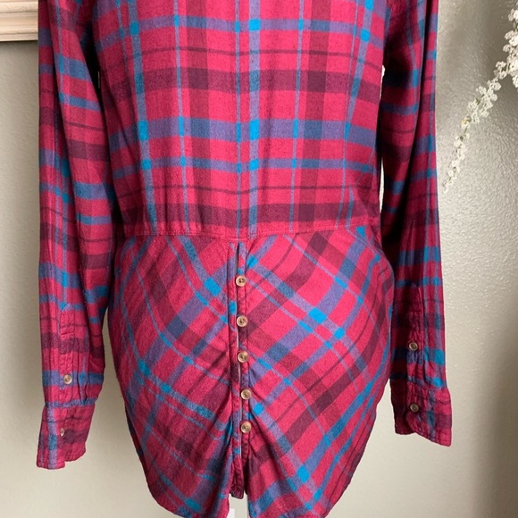 Lucky Brand Plaid Button Down Long Sleeve Shirt Size Small - Picture 6 of 17